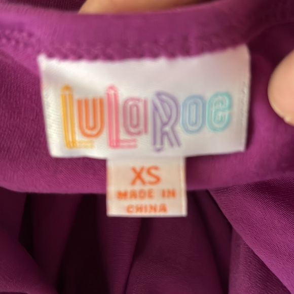Lularoe Purple XS Irma shirt nwt - Picture 6 of 6